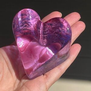 Fire & Light Art Glass Heart